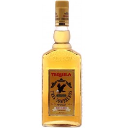 Текила "Tres Sombreros" Tequila Gold, 0.7 л