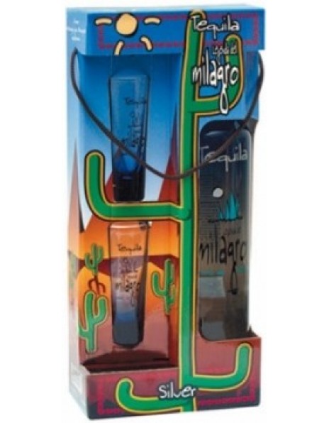 Текила Legenda Del Milagro Silver Box &amp; 2 glasses, 0.75 л
