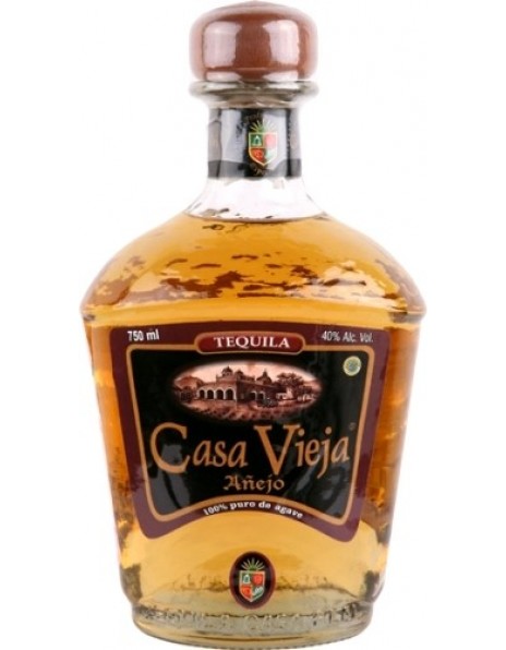 Текила "Casa Vieja" Anejo, in box with 2 glasses, 0.75 л